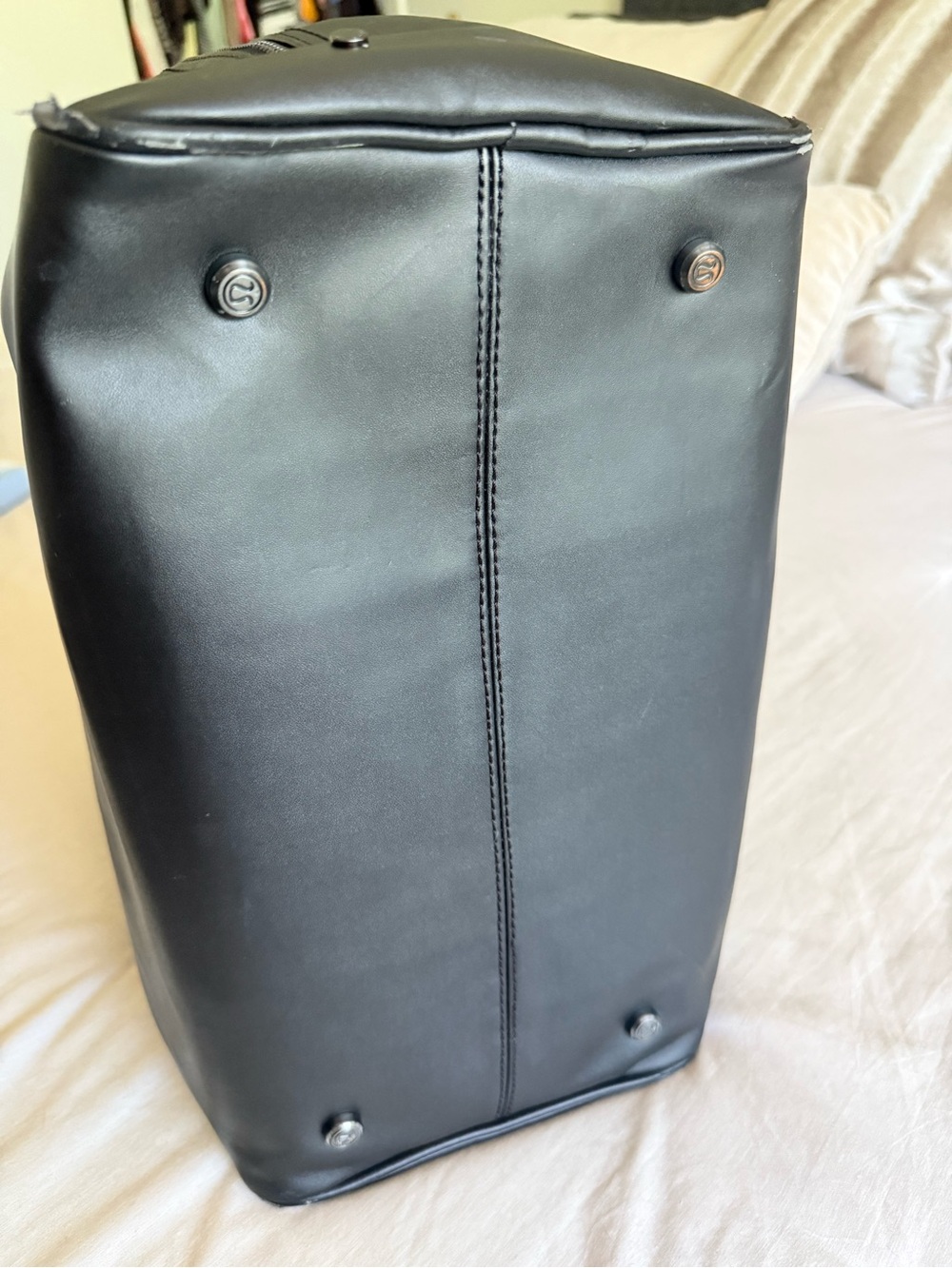 lululemon athletica Black Leather Duffel Tote - Picture 11 of 15